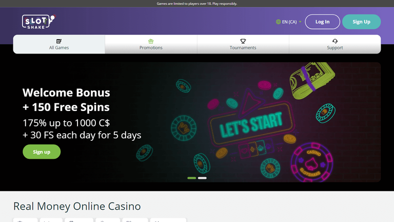 slotshake casino Gameplay